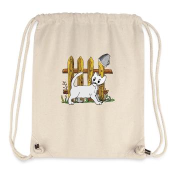 Katze - Stanley/Stella recycelter Gym Bag - Naturweiß - Vorne