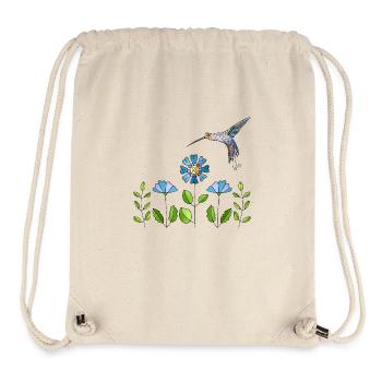 Bunter Vogel - Stanley/Stella recycelter Gym Bag - Naturweiß - Vorne