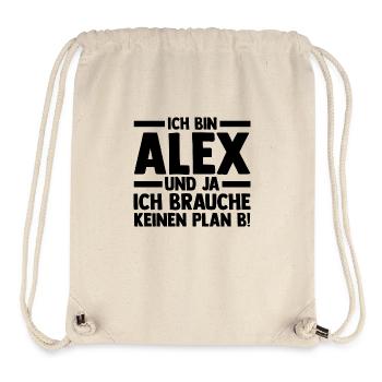 Alexander Alexandra Alexa Alex - Stanley/Stella recycelter Gym Bag - Naturweiß - Vorne