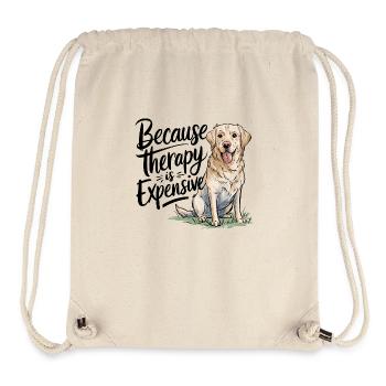 Faites l’expérience du bonheur avec les labradors - Sac à cordon recyclé Stanley/Stella - blanc naturel - Devant