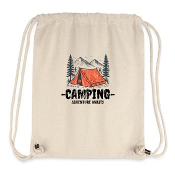 Équipe de camping - Sac à cordon recyclé Stanley/Stella - blanc naturel - Devant