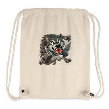 Wolf attacks - Stanley/Stella Recycled Gym Bag - natural - Front