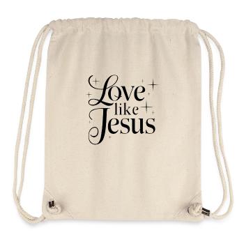 Lieben wie Jesus - Stanley/Stella recycelter Gym Bag - Naturweiß - Vorne