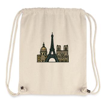 Horizon de Paris - Sac à cordon recyclé Stanley/Stella - blanc naturel - Devant