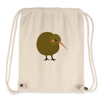 Oiseau kiwi - Sac à cordon recyclé Stanley/Stella - blanc naturel - Devant