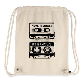 Kassette nie vergessen - Stanley/Stella recycelter Gym Bag - Naturweiß - Vorne