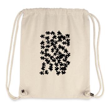 Puzzle Party Spieleabend Teamwork Hobby Geschenk - Stanley/Stella recycelter Gym Bag - Naturweiß - Vorne