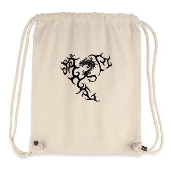 Dragon dragon tribal - Sac à cordon recyclé Stanley/Stella - blanc naturel - Devant