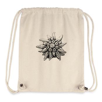 edelweiss - Stanley/Stella recycelter Gym Bag - Naturweiß - Vorne