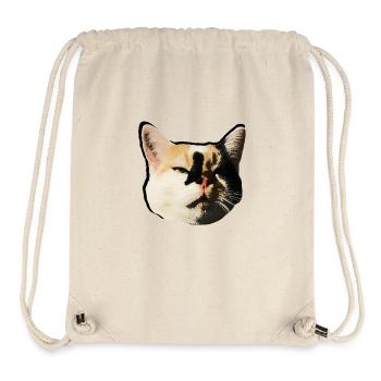 Lumi Cat - Sac à cordon recyclé Stanley/Stella - blanc naturel - Devant