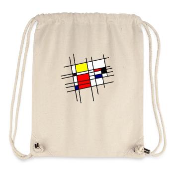 Mondrian inspiration - Stanley/Stella Recycled Gym Bag - natural - Front