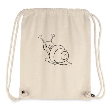 Schnecke lustig zwinkern - Stanley/Stella recycelter Gym Bag - Naturweiß - Vorne