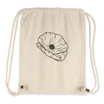 Poppy Flower Blossom - Stanley/Stella Recycled Gym Bag - natural - Front