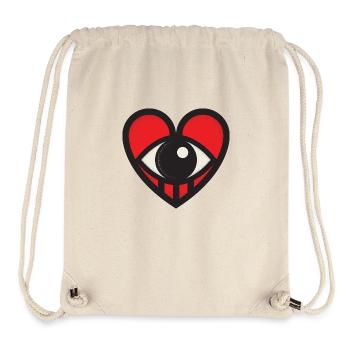 Herz Logo - Stanley/Stella recycelter Gym Bag - Naturweiß - Vorne