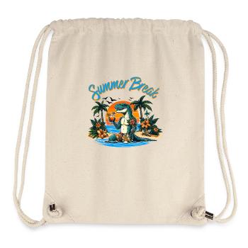 Summer Break - Stanley/Stella recycelter Gym Bag - Naturweiß - Vorne