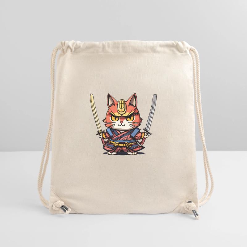 Samurai Cat #41 Stanley/Stella Recycled Gym Bag