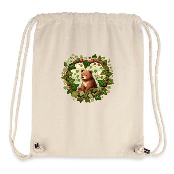 Brown Bear - Stanley/Stella Recycled Gym Bag - natural - Front