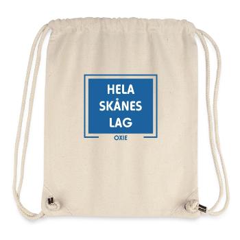 Toute l’équipe de Skåne Oxie Malmö - Sac à cordon recyclé Stanley/Stella - blanc naturel - Devant