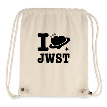 I LOVE JWST 2 - Sac à cordon recyclé Stanley/Stella - blanc naturel - Devant