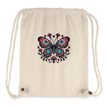 Vibrant Comic Butterfly - Stanley/Stella Recycled Gym Bag - natural - Front