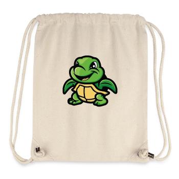 schildkröte - Stanley/Stella recycelter Gym Bag - Naturweiß - Vorne