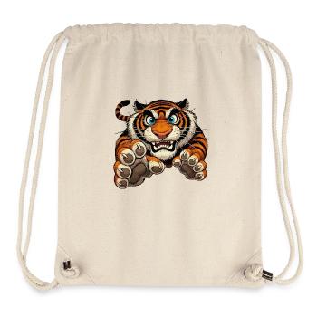 Tiger attacks - Stanley/Stella Recycled Gym Bag - natural - Front