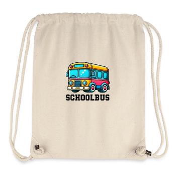 Bande dessinée de bus - Sac à cordon recyclé Stanley/Stella - blanc naturel - Devant