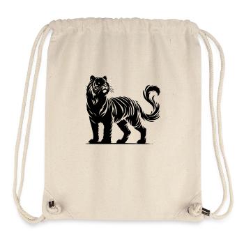Tiger Animal - Stanley/Stella Recycled Gym Bag - natural - Front