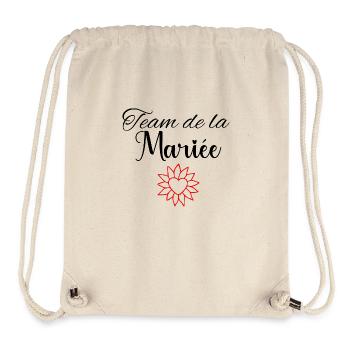 Wife Bride Team for a Bachelorette Party Team Bride - Stanley/Stella Recycled Gym Bag - natural - Front