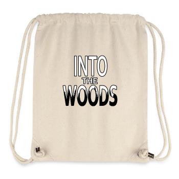 Dans les bois Texte Art. La forêt dans les mots. - Sac à cordon recyclé Stanley/Stella - blanc naturel - Devant