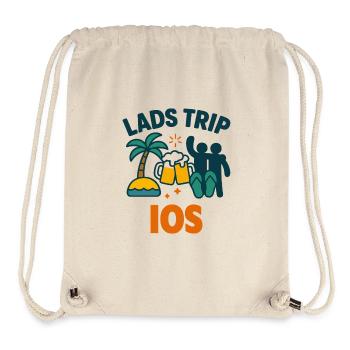 Lads Trip Ios Party Shirt - Stanley/Stella Recycled Gym Bag - natural - Front
