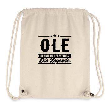 Man Myth Legend Ole - Stanley/Stella Recycled Gym Bag - natural - Front