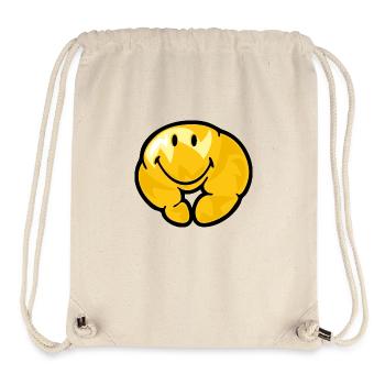 Smiley Croissant - Stanley/Stella recycelter Gym Bag - Naturweiß - Vorne