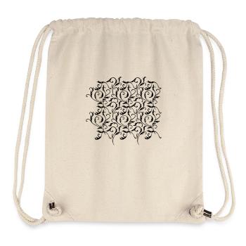 Motif Plantas - Sac à cordon recyclé Stanley/Stella - blanc naturel - Devant