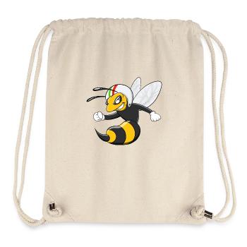 Cool Wasp Hornet with Helmet - Stanley/Stella Recycled Gym Bag - natural - Front