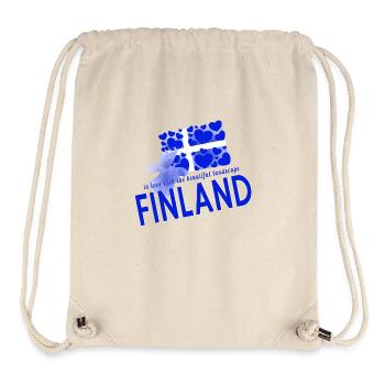 Finnland Finland - Stanley/Stella recycelter Gym Bag - Naturweiß - Vorne