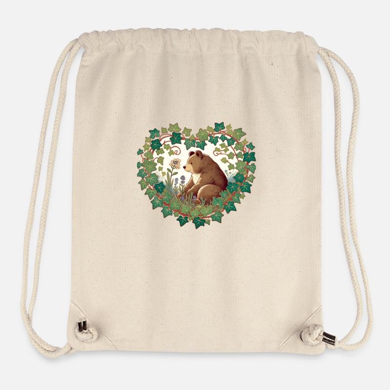 Brown Bear - Stanley/Stella Recycled Gym Bag - natural