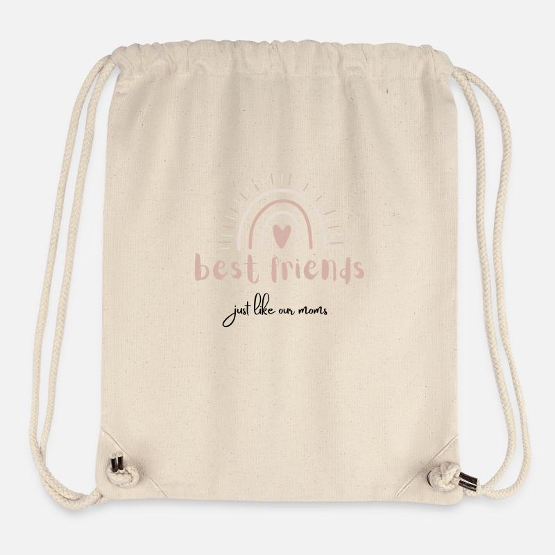 best friends - just like our moms - Stanley/Stella recycelter Gym Bag - Naturweiß
