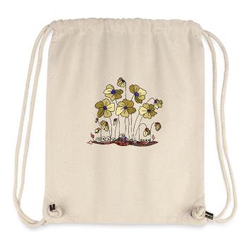 Blumen - Stanley/Stella recycelter Gym Bag - Naturweiß - Vorne