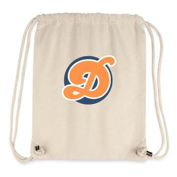 Buchstabe d orange sport - Stanley/Stella recycelter Gym Bag - Naturweiß - Vorne