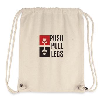 Schachmatt für dein Workout: Drücken, Ziehen, Bein - Stanley/Stella recycelter Gym Bag - Naturweiß - Vorne
