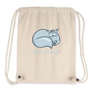 No stress cat - Stanley/Stella Recycled Gym Bag - natural - Front