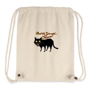 Und die Katze sagte Miau - Stanley/Stella recycelter Gym Bag - Naturweiß - Vorne