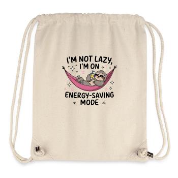 Lazy Sloth Energy Saving - Stanley/Stella Recycled Gym Bag - natural - Front