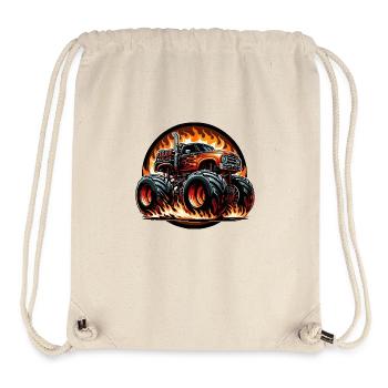 Monstertruck feurig - Stanley/Stella recycelter Gym Bag - Naturweiß - Vorne
