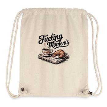 Fueling First Moments – Coffee & Croissant - Stanley/Stella Recycled Gym Bag - natural - Front