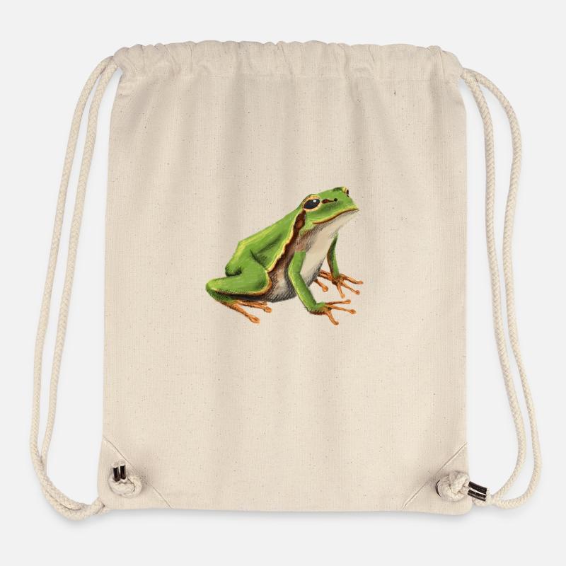 Little tree frog - Stanley/Stella Recycled Gym Bag - natural