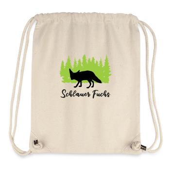 "Schlauer Fuchs: Clevere Listigkeit" - Stanley/Stella recycelter Gym Bag - Naturweiß - Vorne