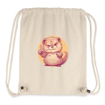 Strict Groundhog Lecture - Stanley/Stella Recycled Gym Bag - natural - Front