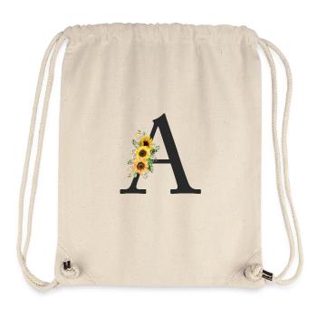 A Monogram Sunflowers - Stanley/Stella Recycled Gym Bag - natural - Front